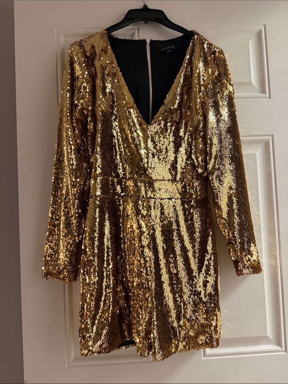 Women’s Gold Sequin Romper
